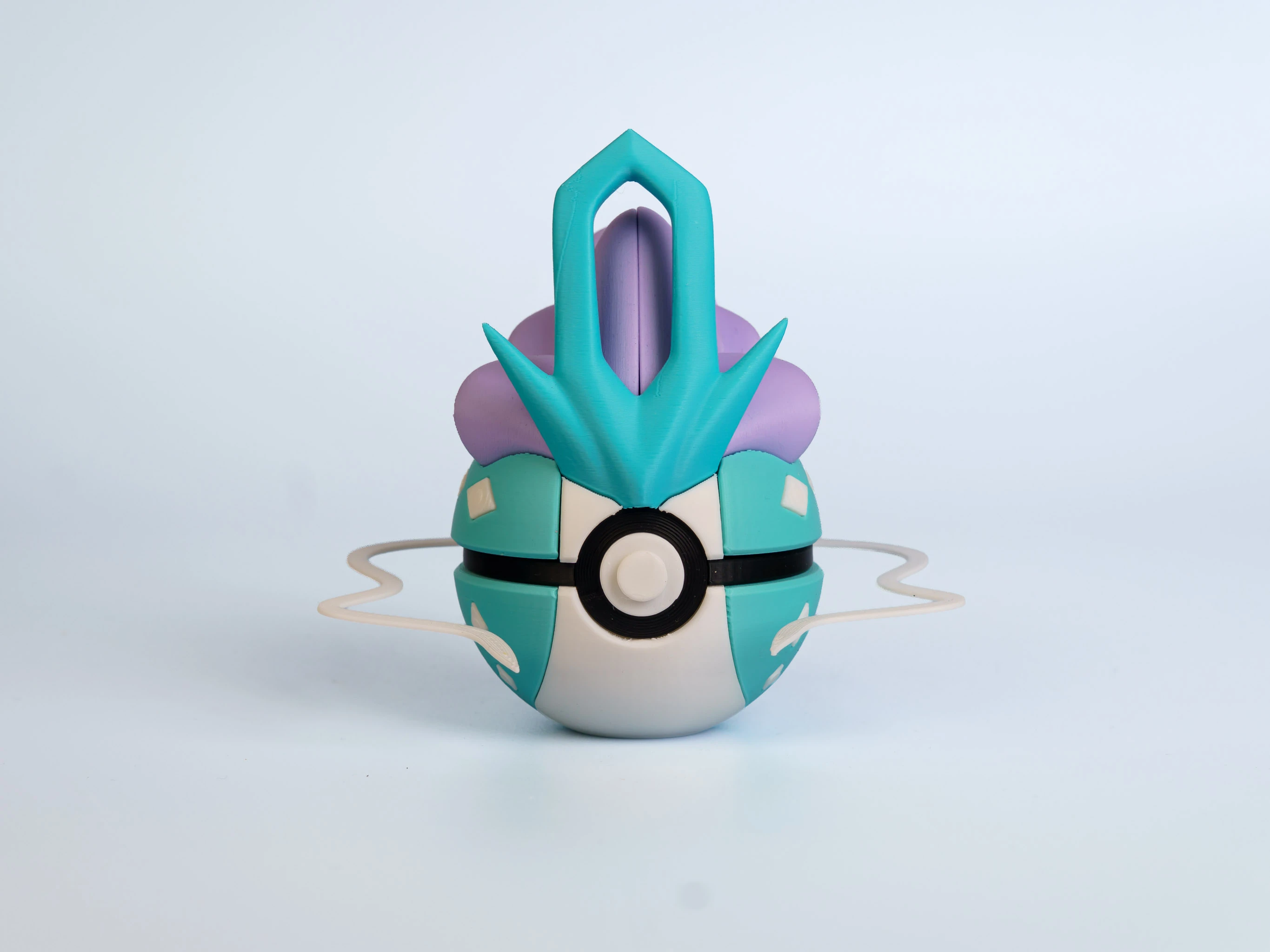 Crystal Water Runner Creature Ball collectible figure - front view