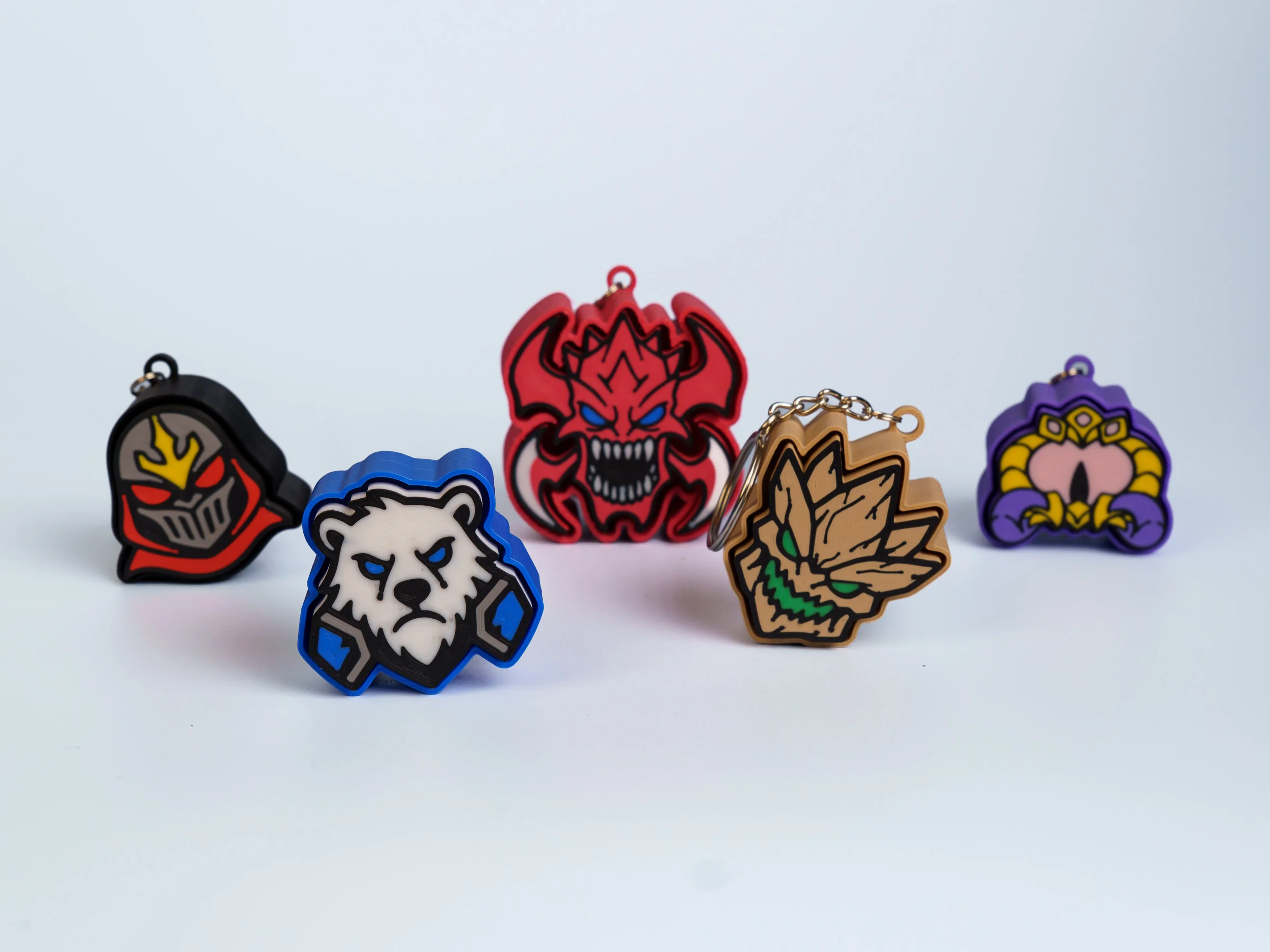 Fantasy Battle Icons clicker fidget keychain collection
