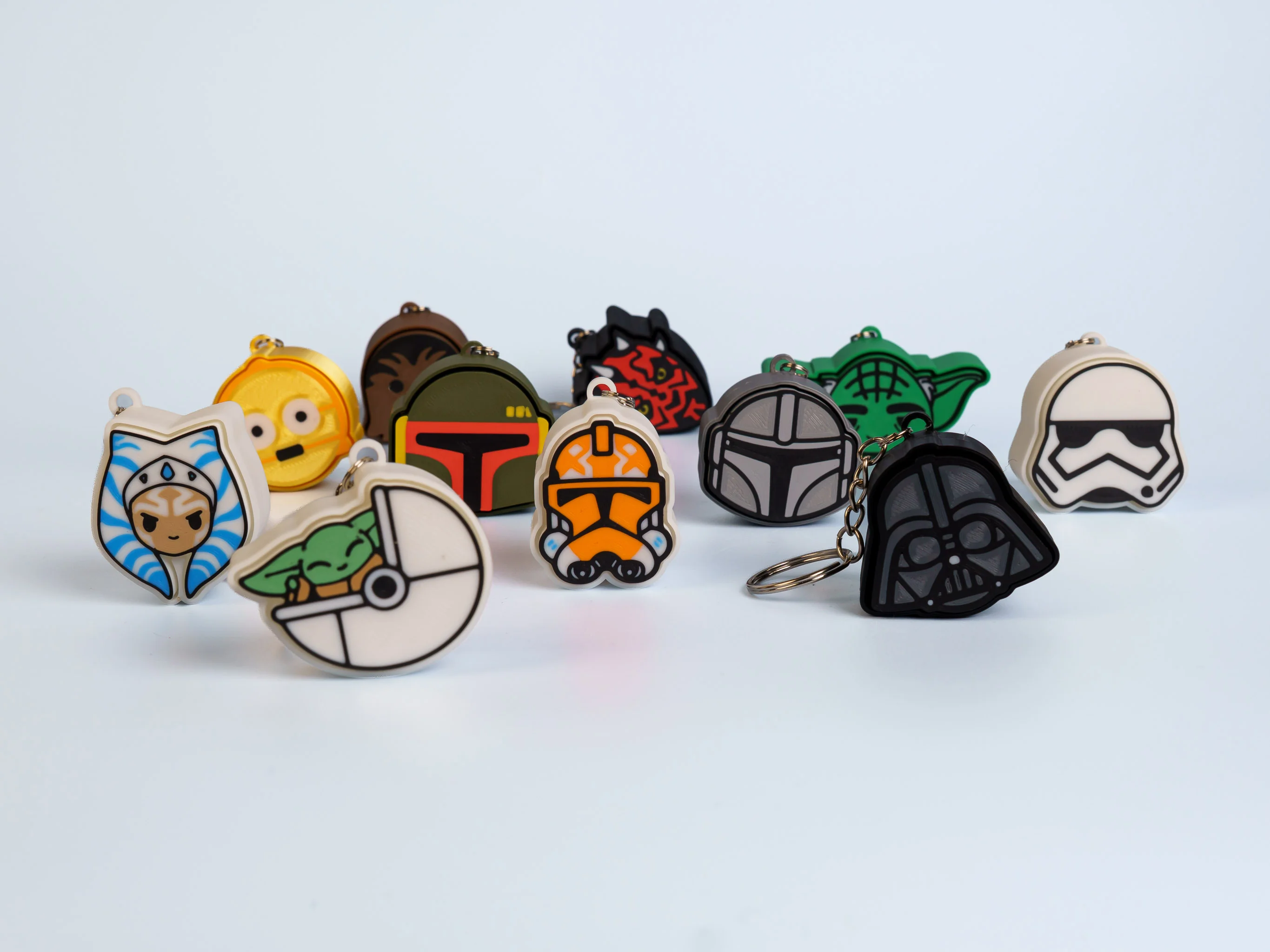 Galactic Saga Icons clicker fidget keychain collection