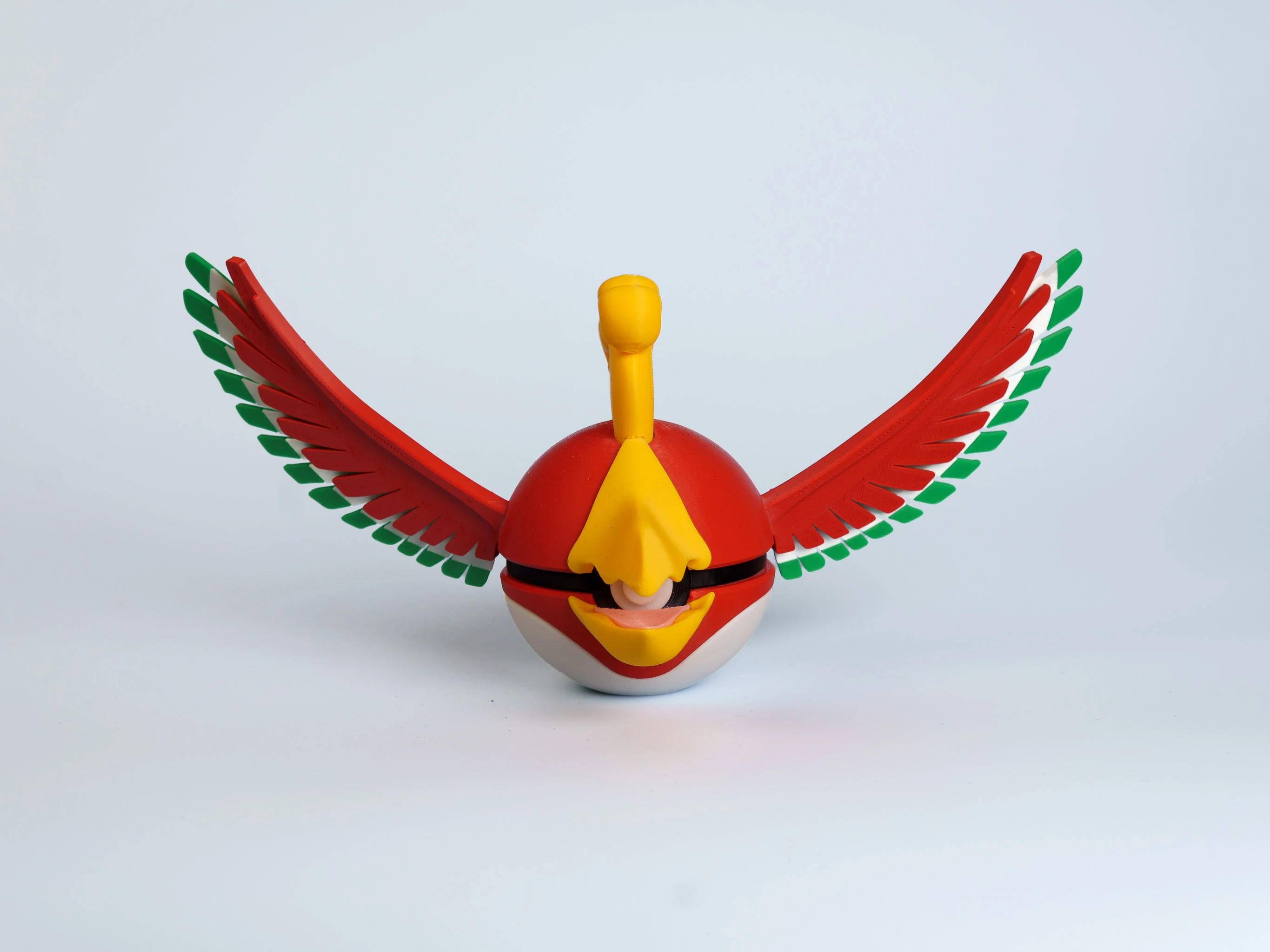 Rainbow Flame Phoenix Creature Ball collectible figure - front view