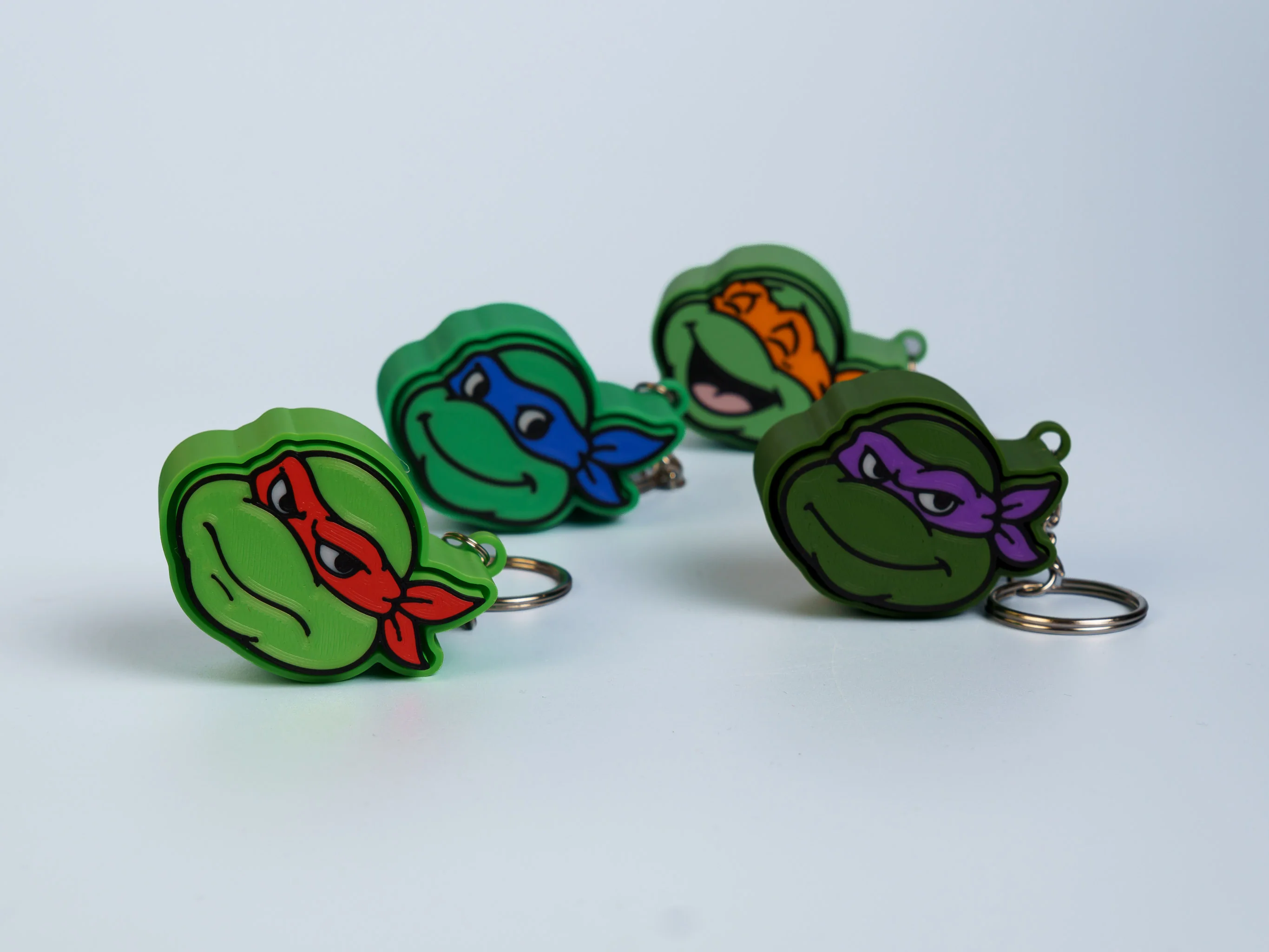 Sewer Ninja Turtles clicker fidget keychain collection