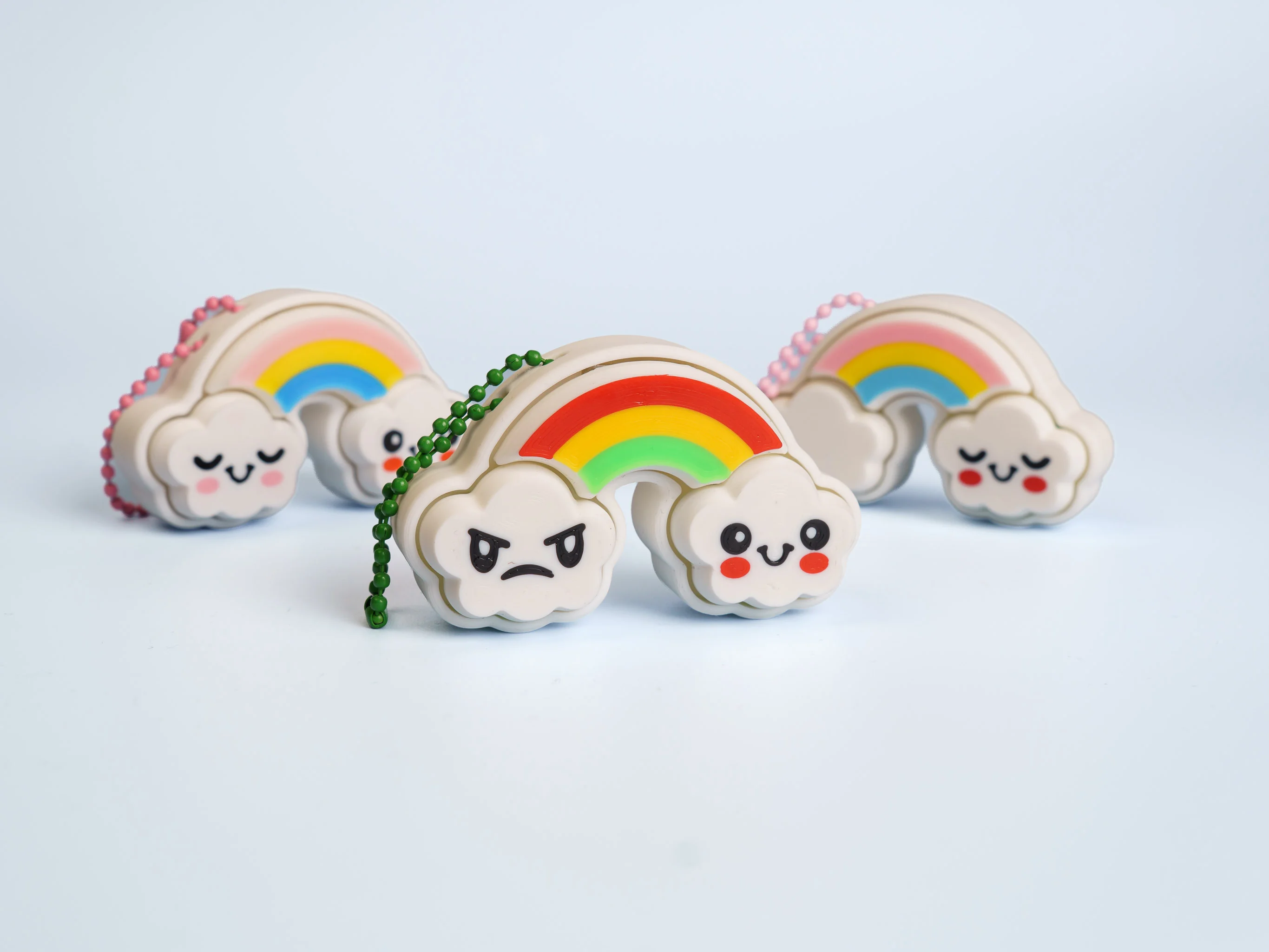 Sky Duos clicker fidget keychain collection