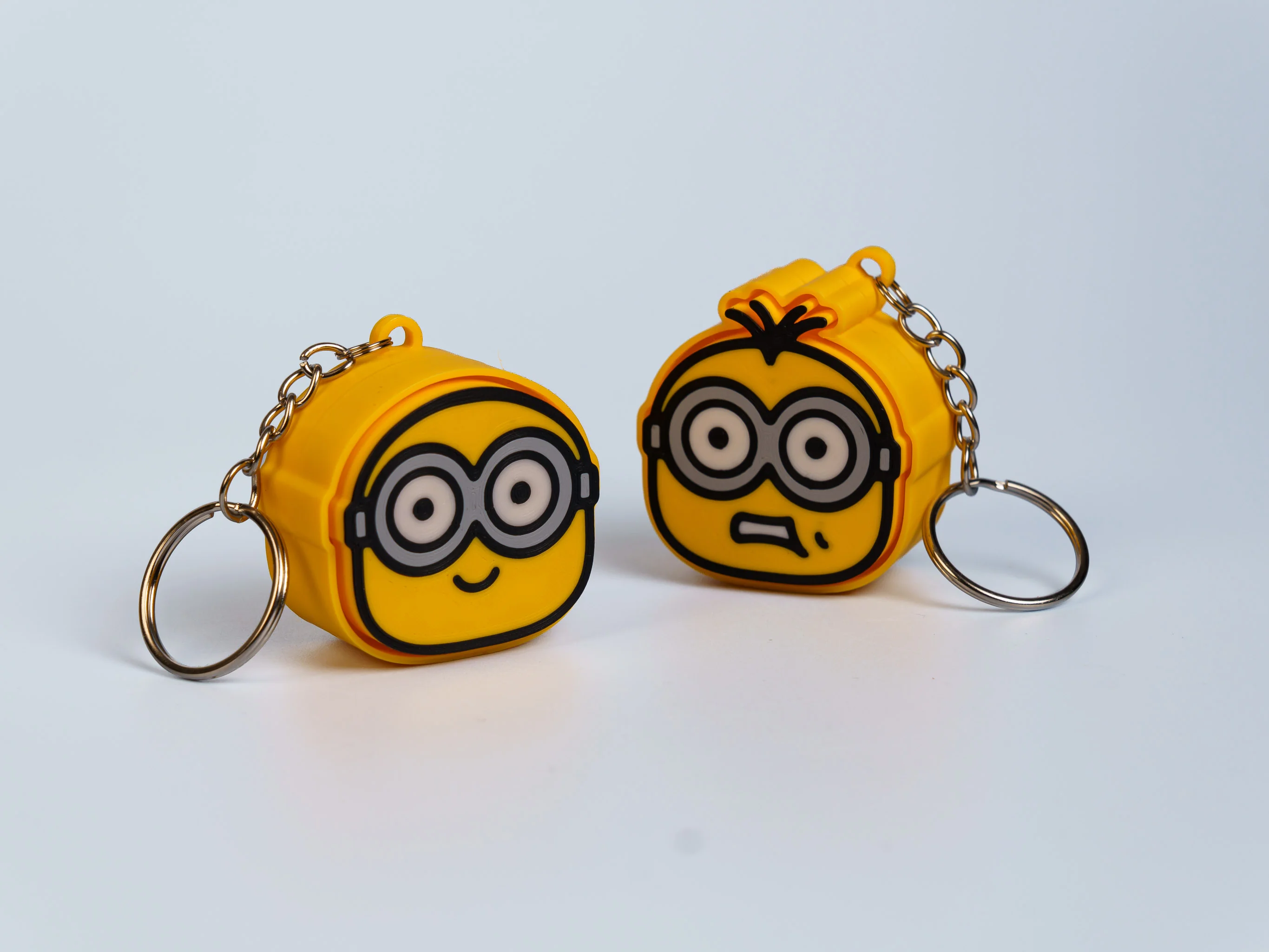 Yellow Goggle Pals clicker fidget keychain collection