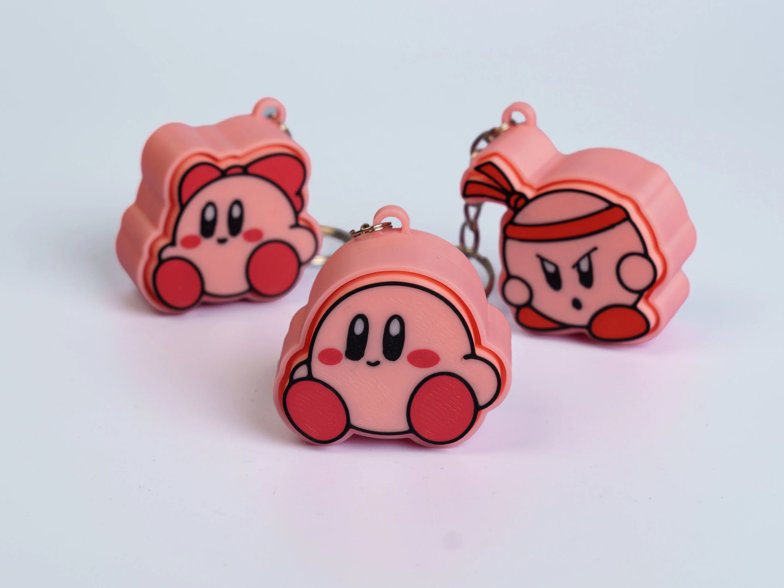 Pink Star Friends clicker fidget keychain collection