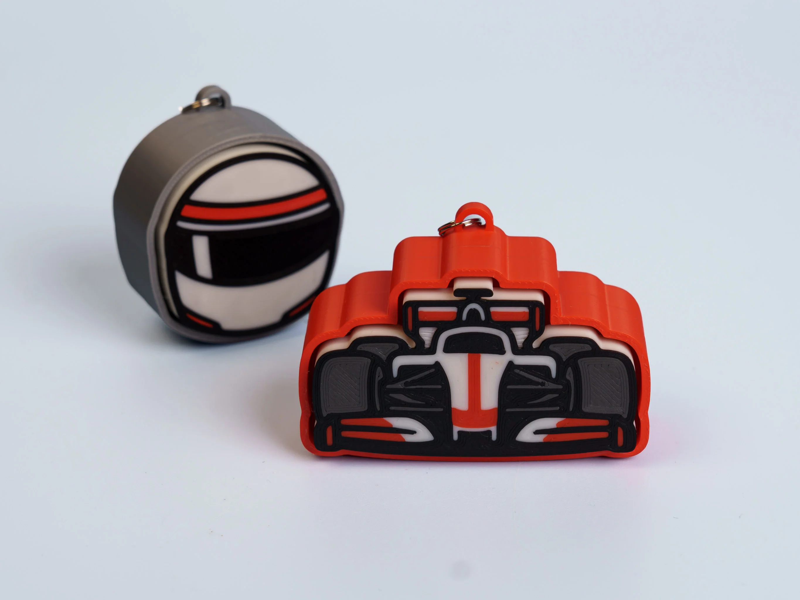 Racing Icons clicker fidget keychain collection