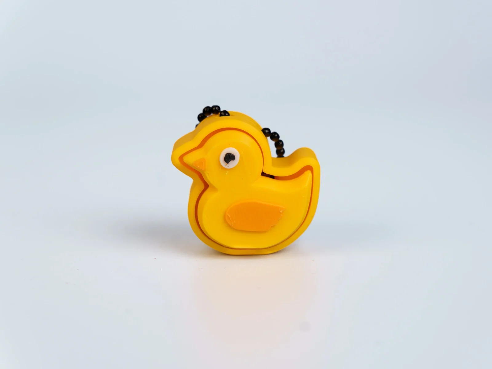 Animal Friends clicker fidget keychain - yellow duck