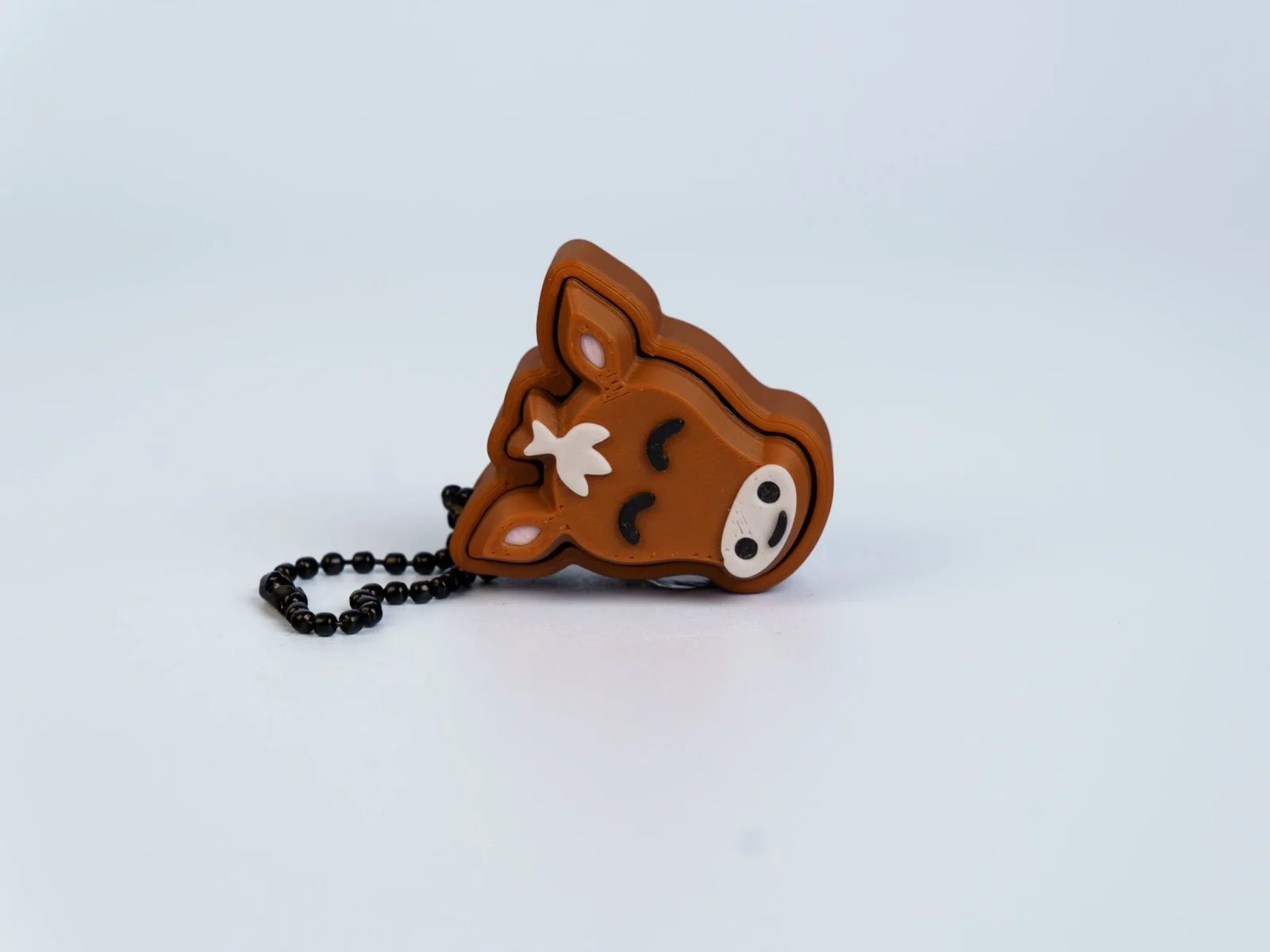 Animal Friends clicker fidget keychain - brown horse